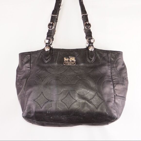 COACH Black Mia Embossed Leather Bag, E1069-15731 - Picture 1 of 11